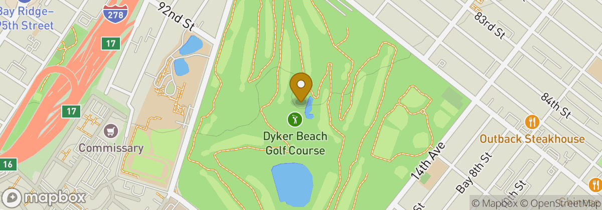 Map location: Dyker Beach Golf Course
