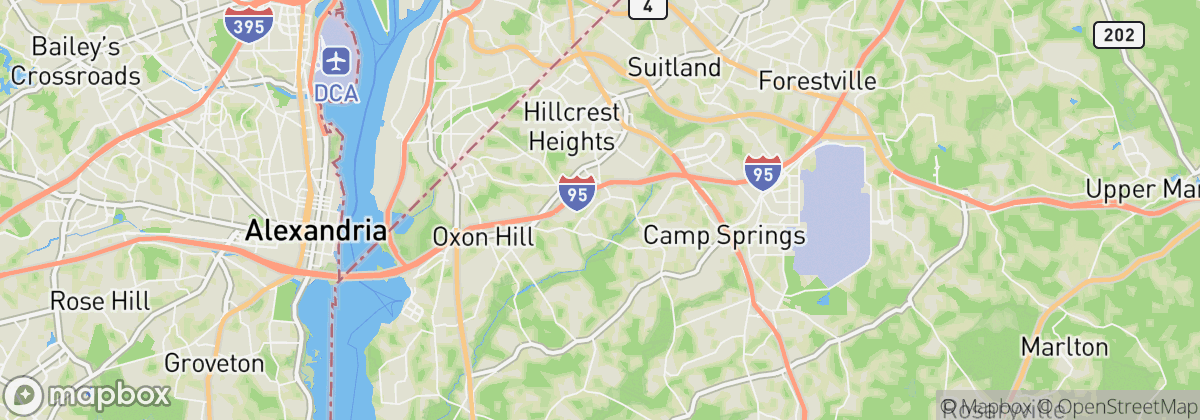 Map: Temple Hills, MD