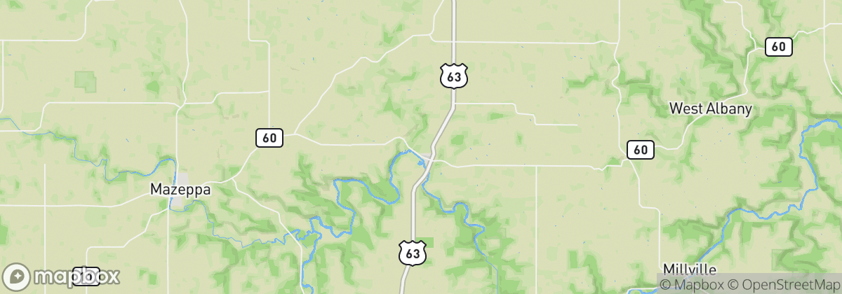 Map: Zumbro Falls, MN