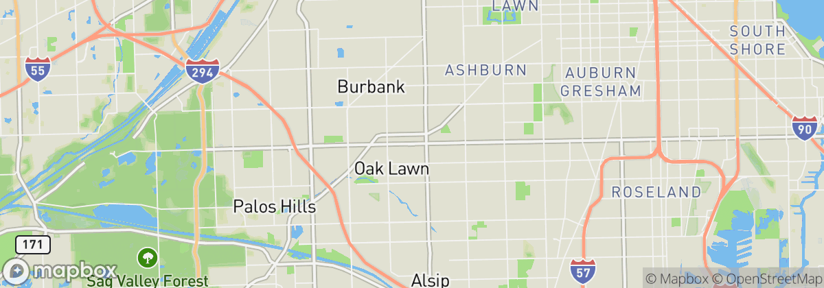 Map: Oak Lawn, IL