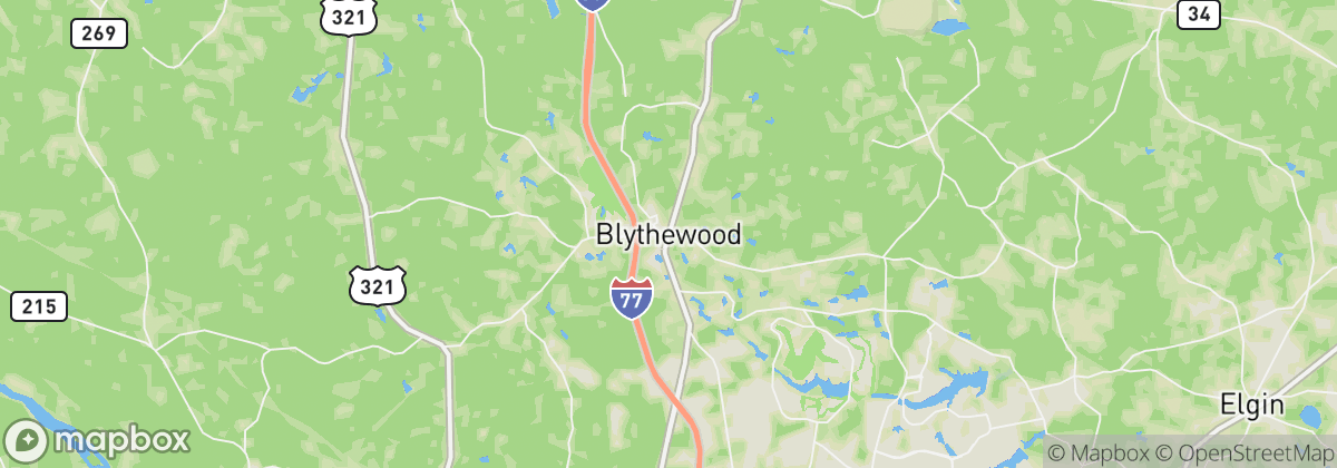 Map: Blythewood, SC