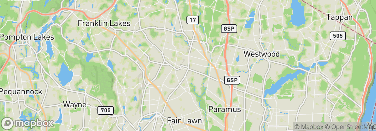 Map: Ridgewood, NJ