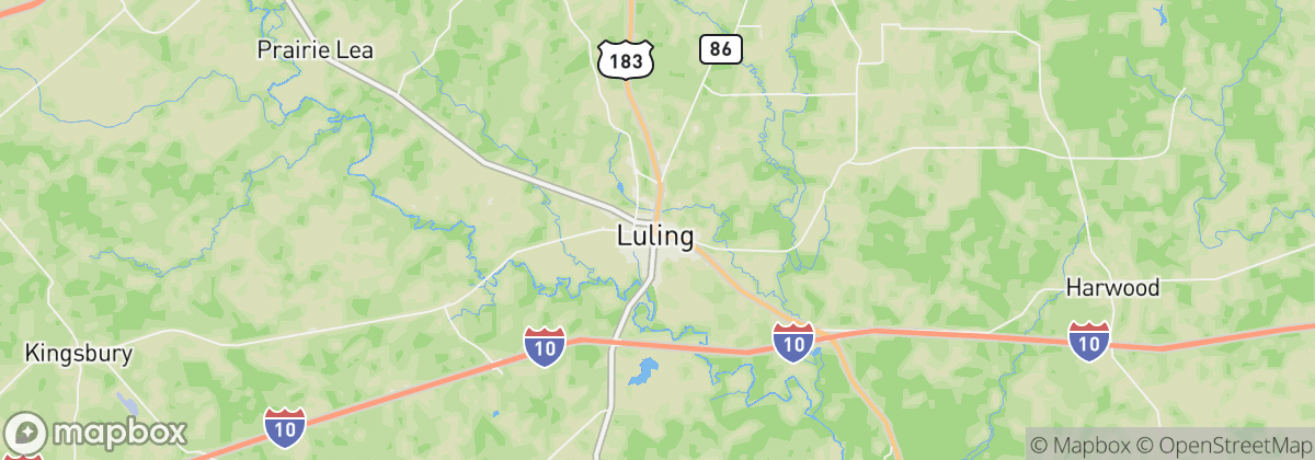 Map: Luling, TX