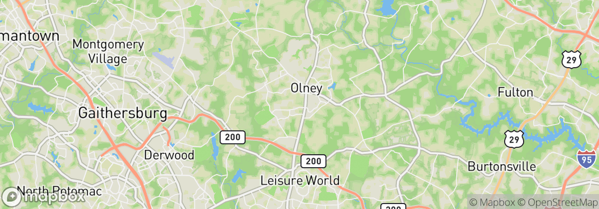 Map: Olney, MD