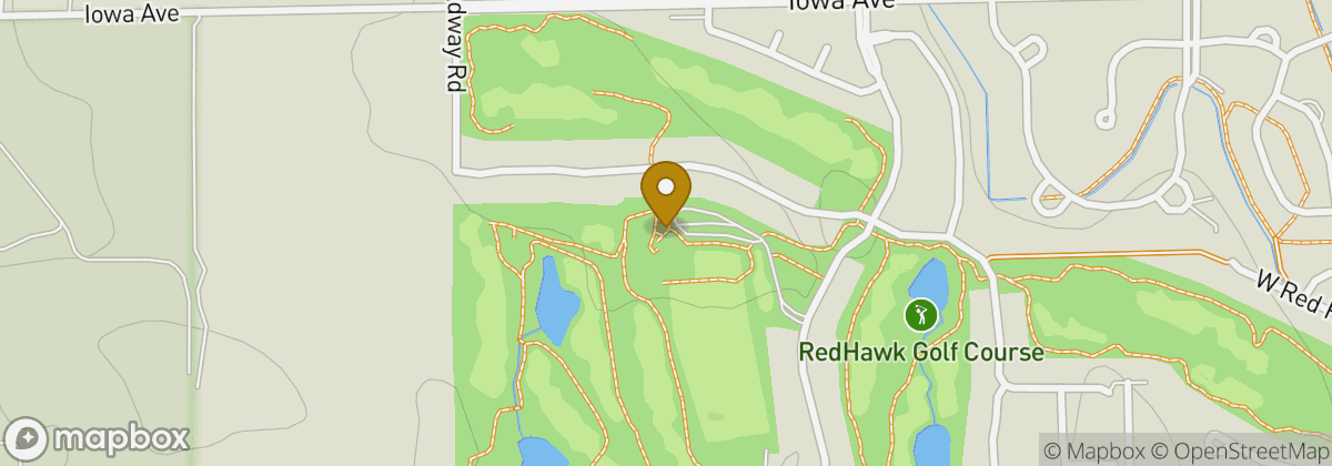 Map location: RedHawk Public Golf Course