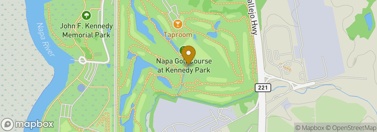 Map location: Napa Golf Course at Kennedy Park