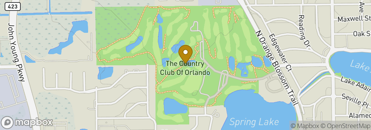 Map location: The Country Club Of Orlando
