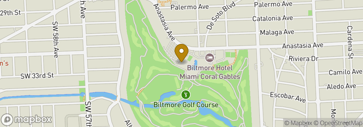 Map location: Biltmore Golf Course Miami
