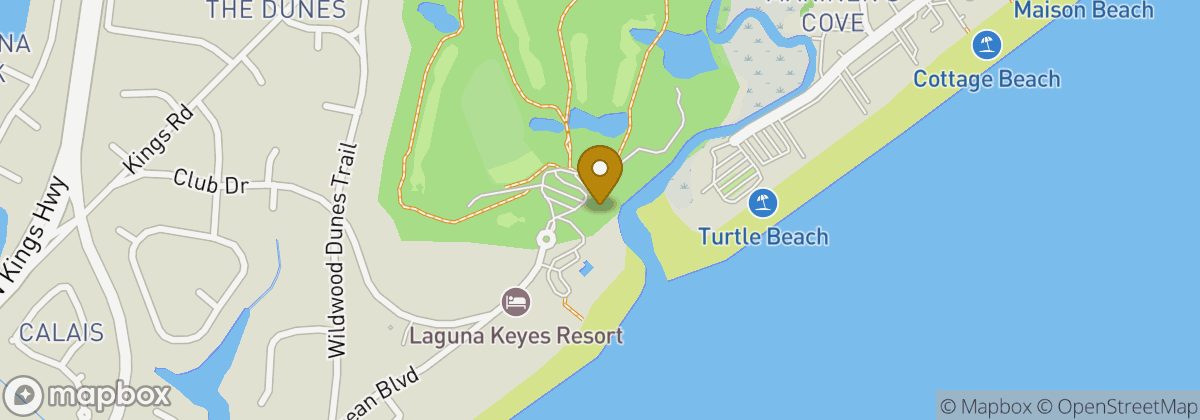 Map location: Dunes Golf and Beach Club