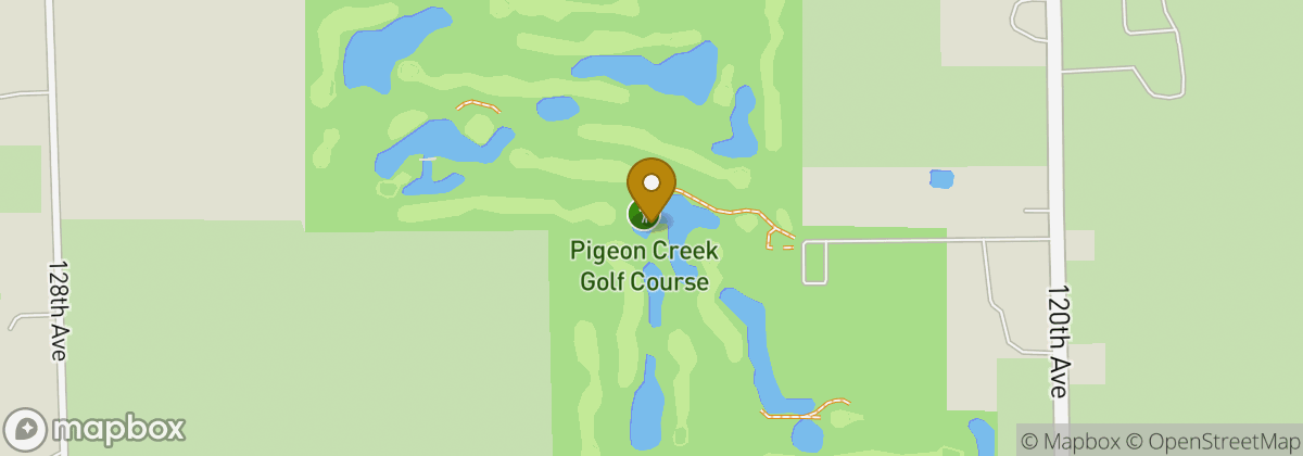 Map location: Pigeon Creek Golf Course