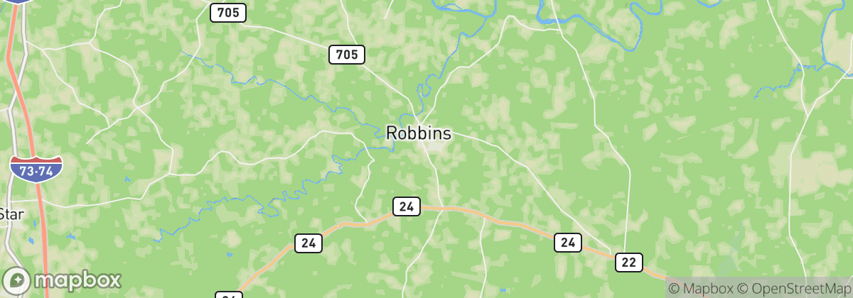 Map: Robbins, NC
