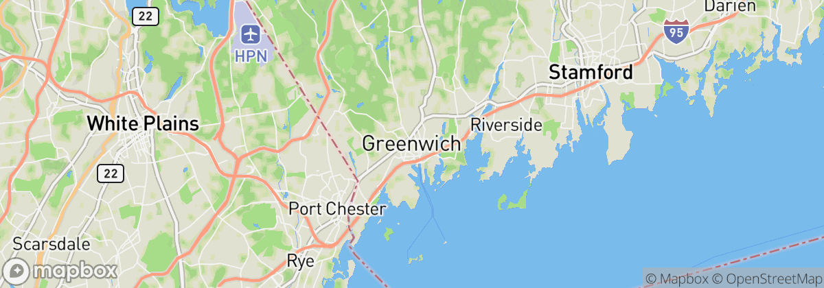 Map: Greenwich, CT