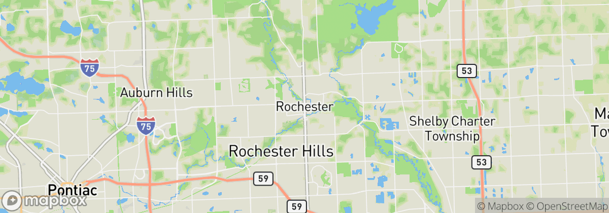 Map: Rochester, MI