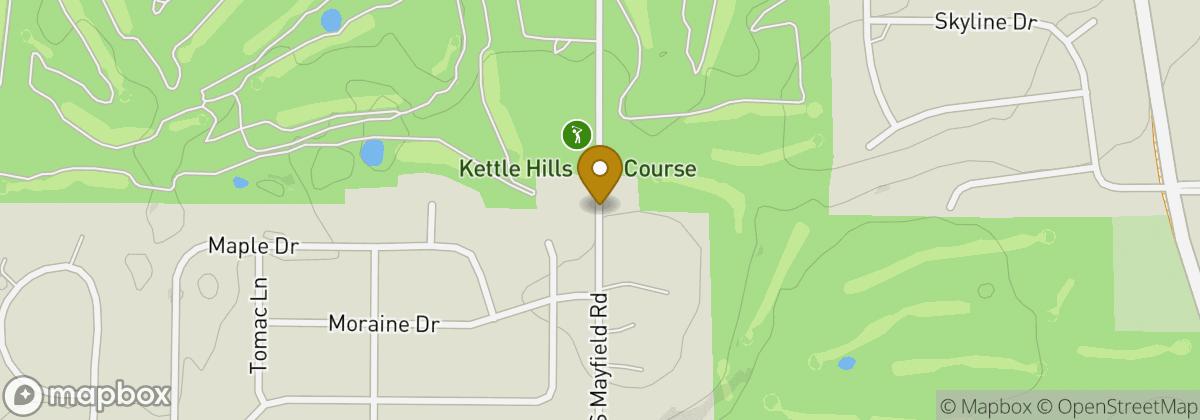 Map location: Kettle Hills Golf Course