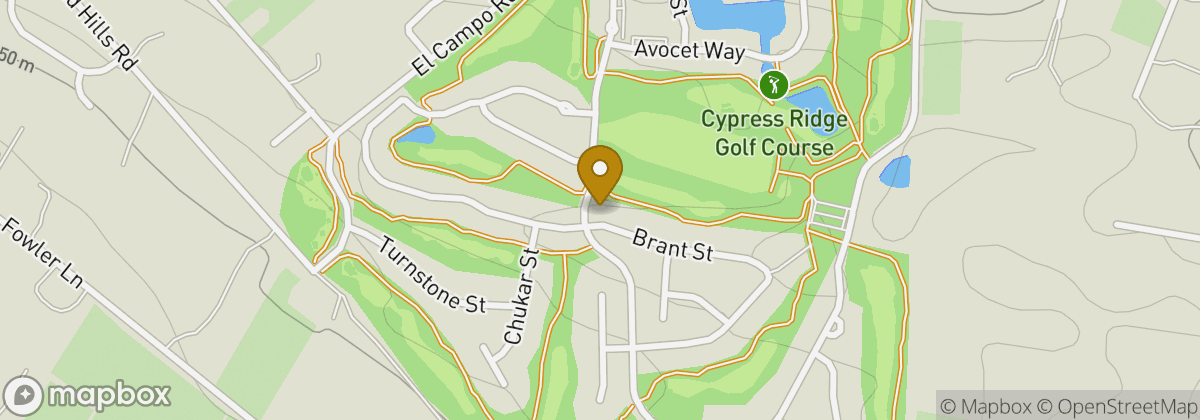 Map location: Cypress Ridge Golf Course