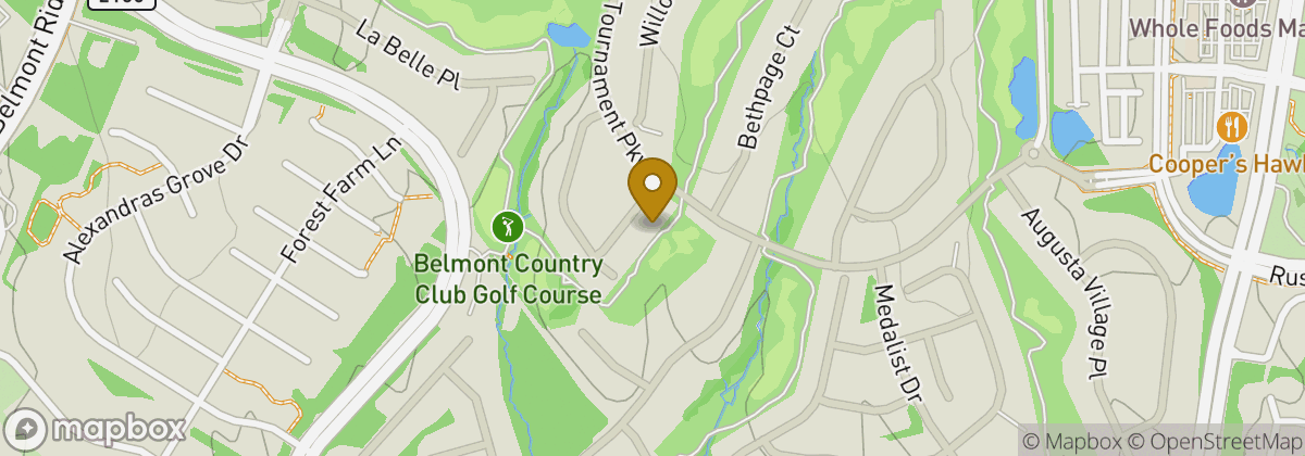 Map location: Belmont Country Club Golf Course