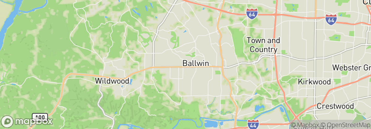 Map: Ballwin, MO