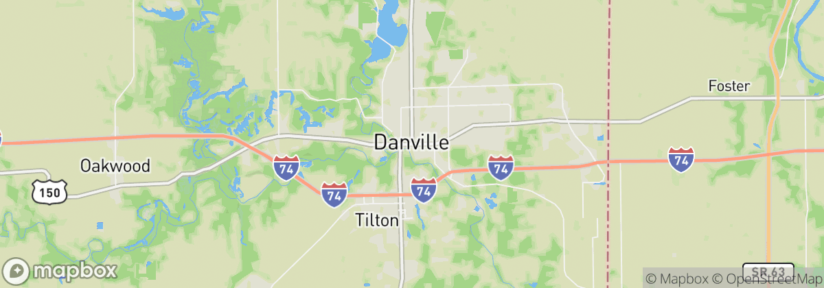 Map: Danville, IL