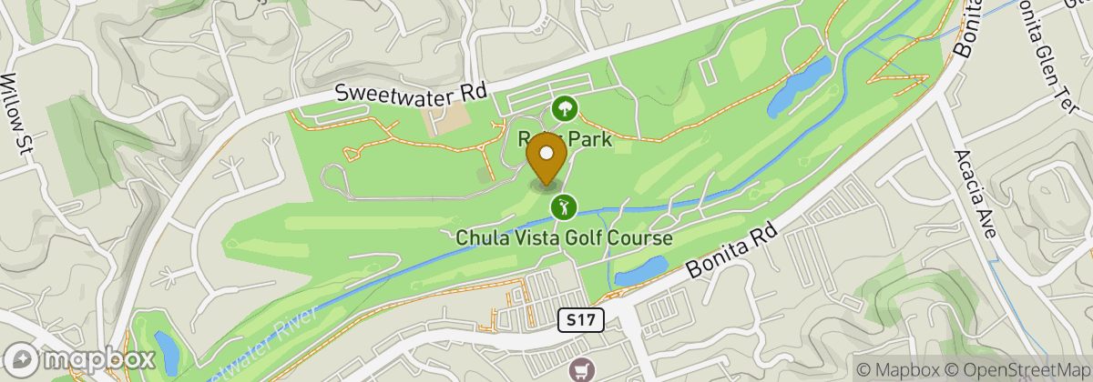 Map location: Chula Vista Golf Course