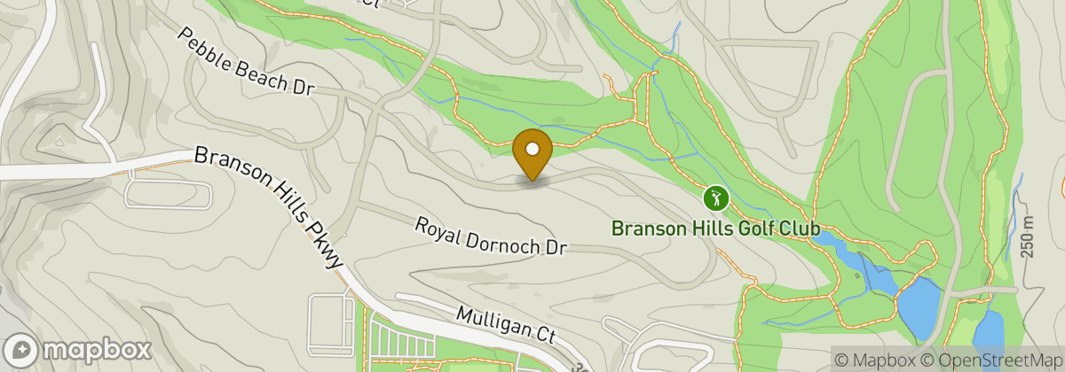 Map location: Branson Hills Golf Resort