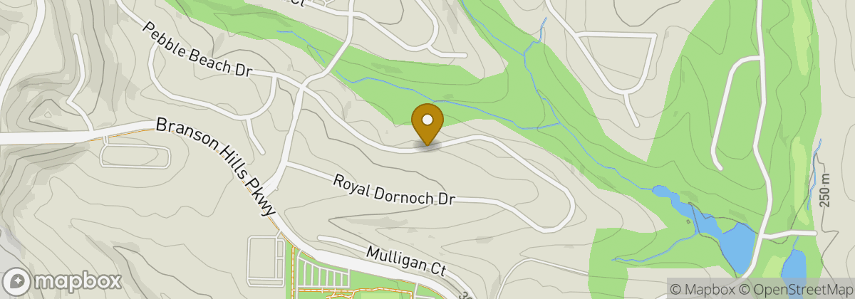 Map location: Branson Hills Golf Resort