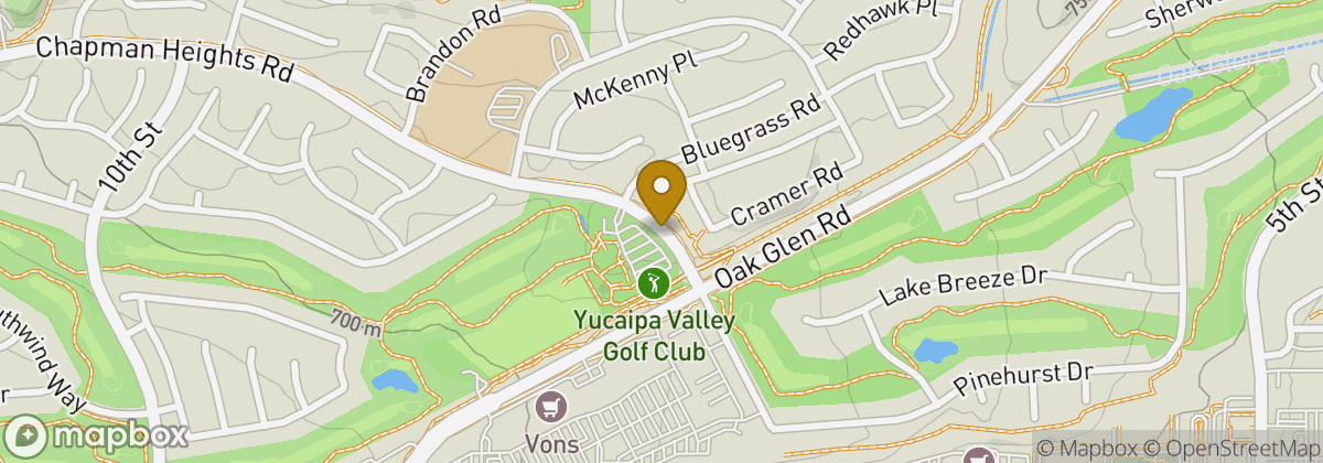 Map location: Yucaipa Valley Golf Club