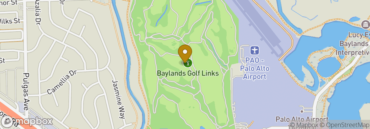 Map location: Baylands Golf Links