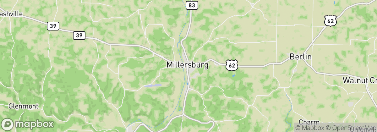 Map: Millersburg, OH