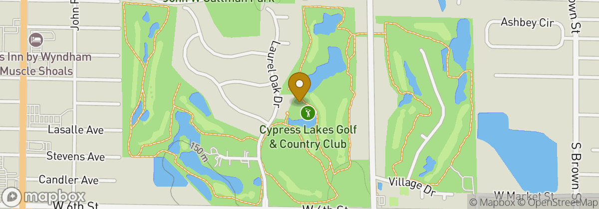 Map location: Cypress Lakes Golf & Country Club