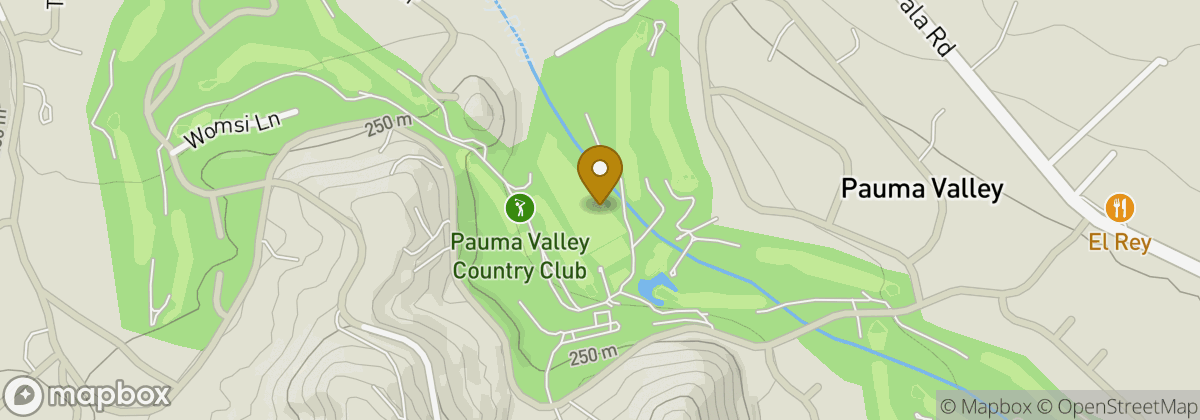 Map location: Pauma Valley Country Club