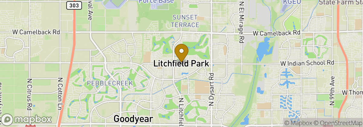Map location: Wigwam Golf Club
