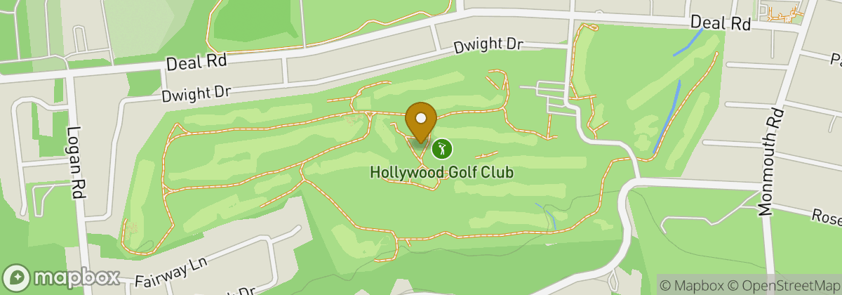 Map location: Hollywood Golf Club