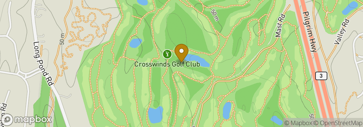 Map location: Crosswinds Golf Club