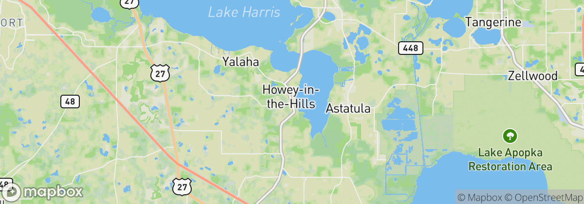 Map: Howey In The Hills, FL