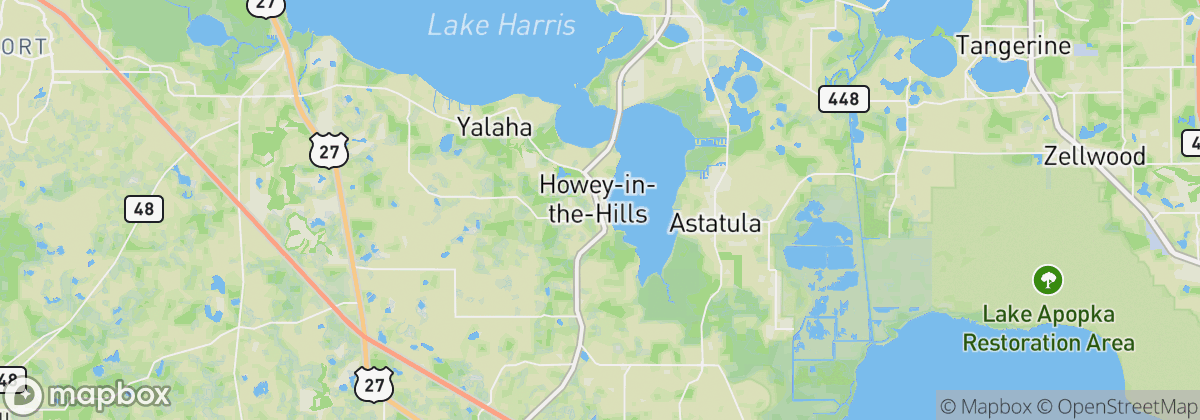 Map: Howey In The Hills, FL
