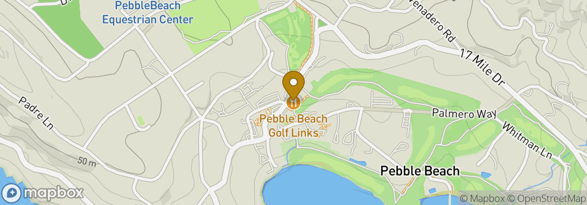 Map location: Pebble Beach Golf Links