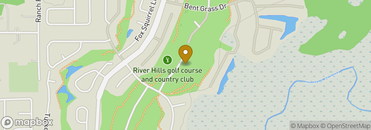 Map location: River Hills golf course and country club