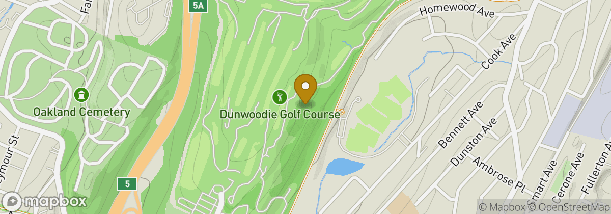 Map location: Dunwoodie Golf Course