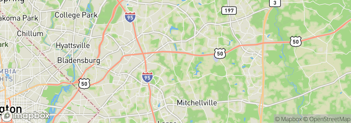 Map: Mitchellville, MD