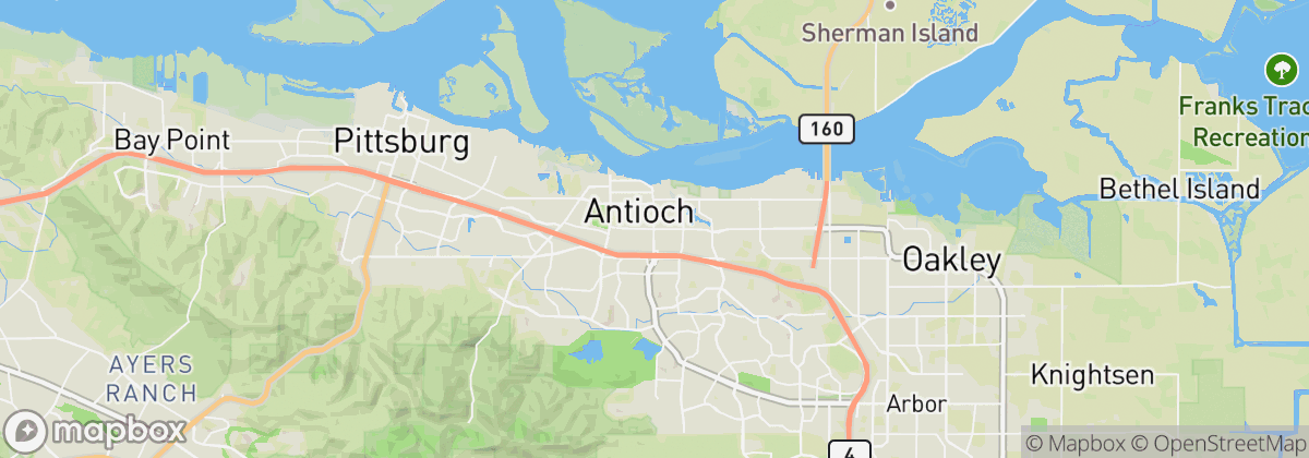 Map: Antioch, CA