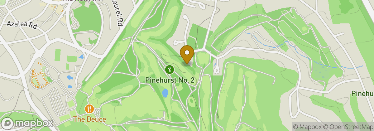 Map location: Pinehurst No. 2