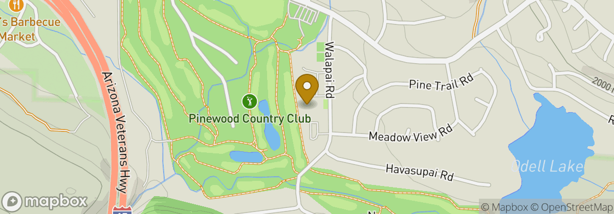 Map location: Pinewood Country Club