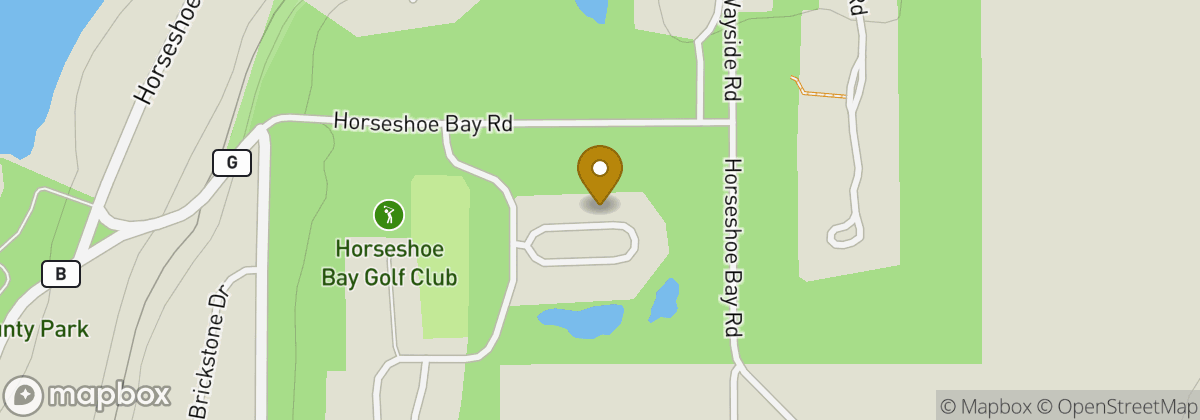 Map location: Horseshoe Bay Golf Club