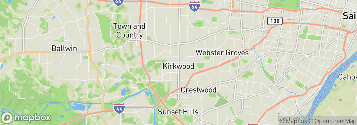 Map: Kirkwood, MO