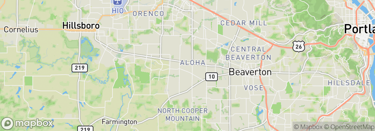Map: Aloha, OR