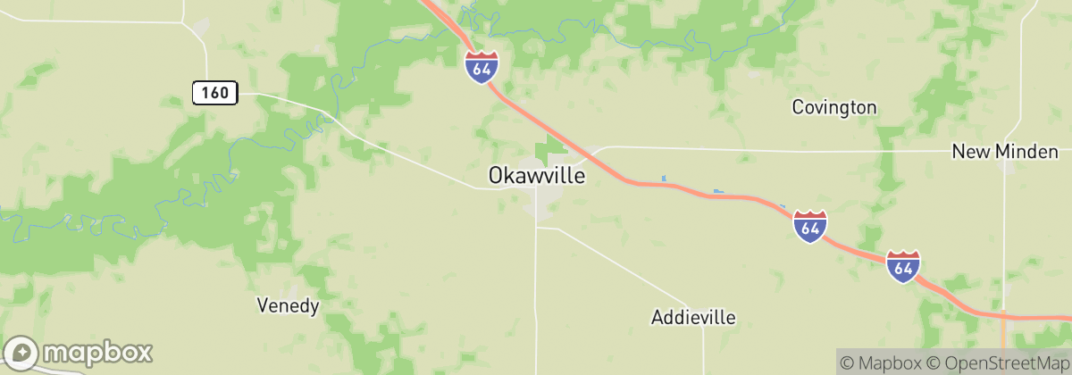 Map: Okawville, IL