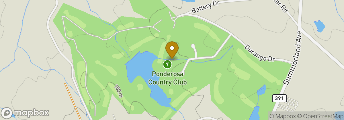 Map location: Ponderosa Country Club