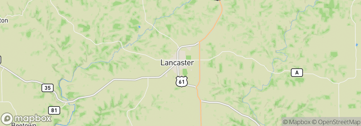 Map: Lancaster, WI