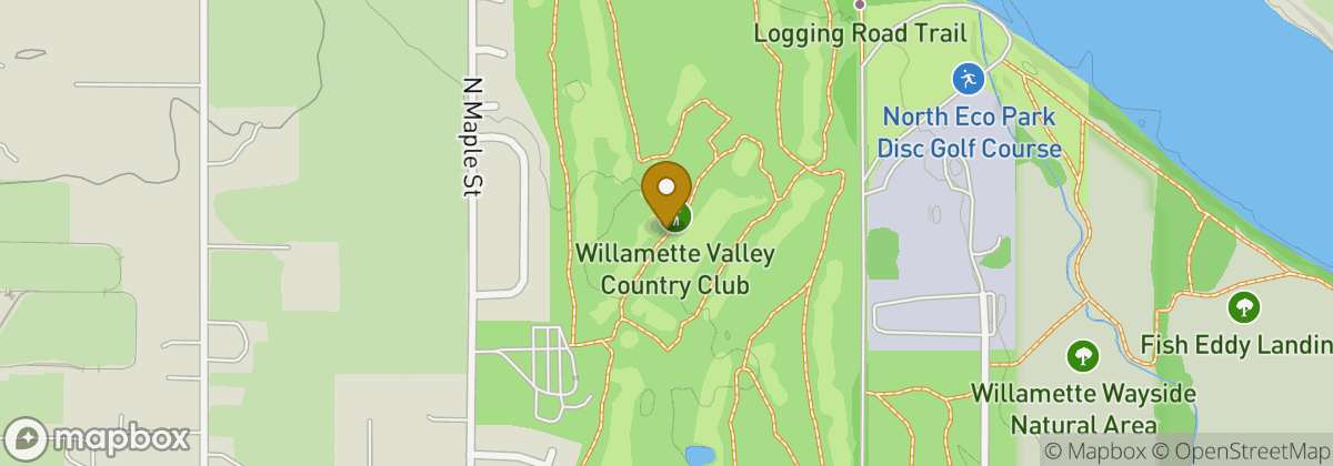 Map location: Willamette Valley Country Club