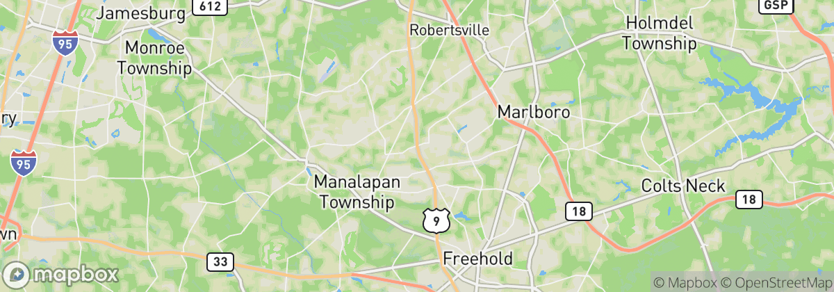 Map: Manalapan, NJ